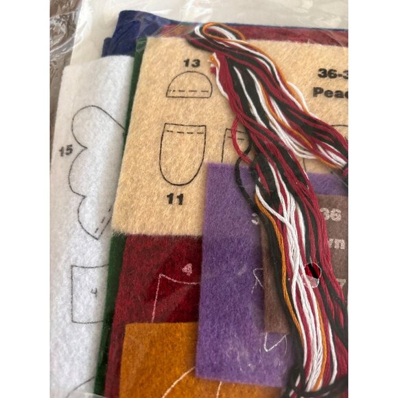 Janlynn Angel Christmas Stocking Felt Appliqué Kit #36-36 By Holly Witt NEW KIT - Picture 7 of 11